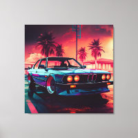 Synthwave-Trend - BMW Classics AI Generated Art -