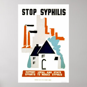 Syphilis 1940 WPA beenden Poster