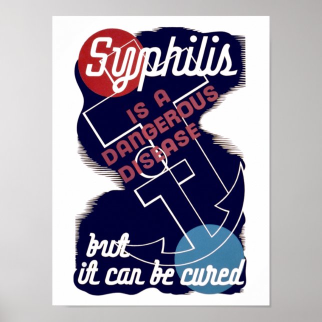 Syphilis ist eine gefährliche Krankheit Poster (Vorne)