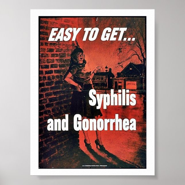 Syphilis und Gonorrhö Poster (Vorne)