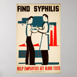 Syphilis Vintages Gesundheitspopster finden Poster