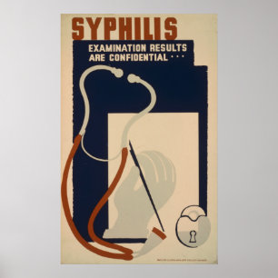 Syphilis Vintages WPA Health Poster