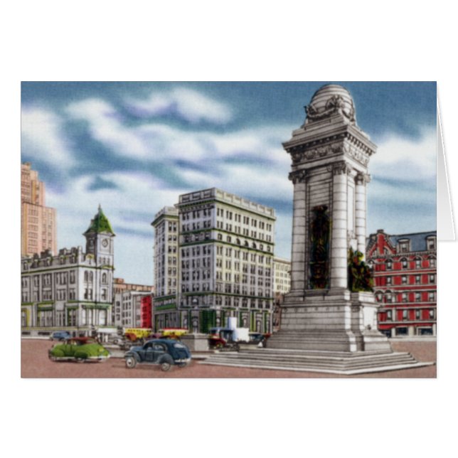 Syracuse New York Clinton Square (Vorderseite (Horizontal))