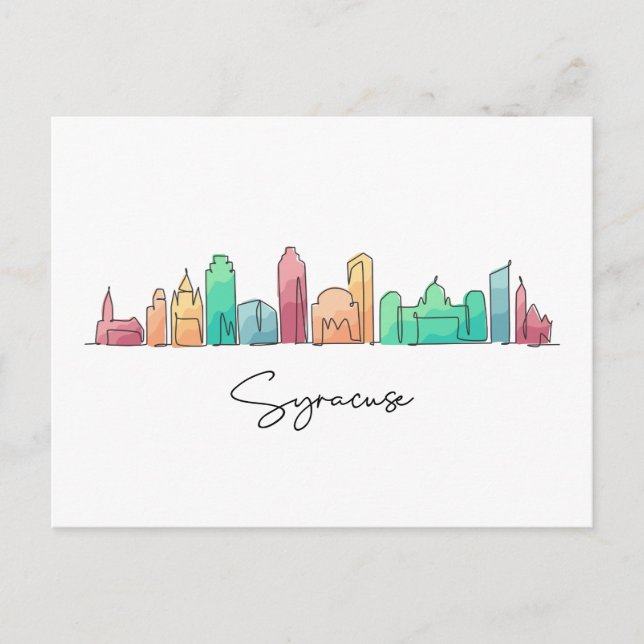 Syracuse NEW YORK Postkarte (Vorderseite)