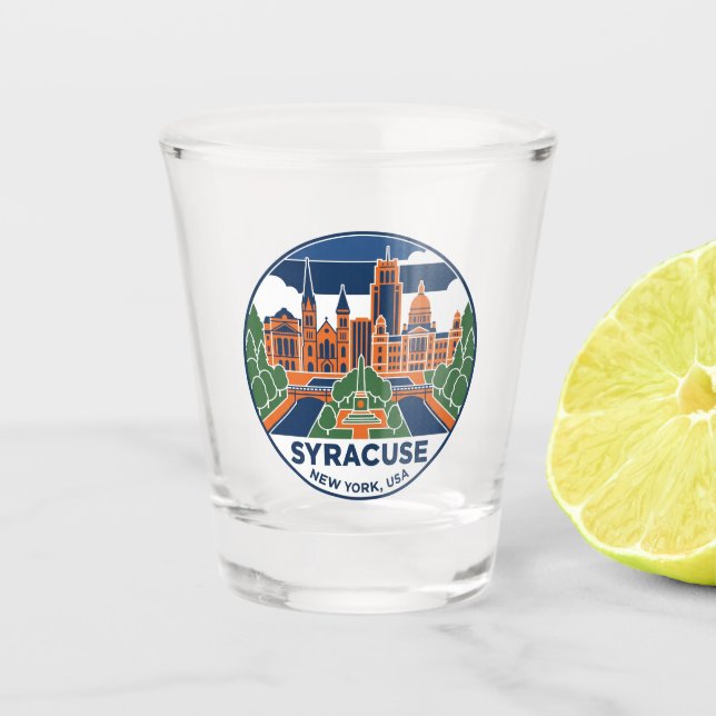 Syracuse New York Schnapsglas (Vorderseite)