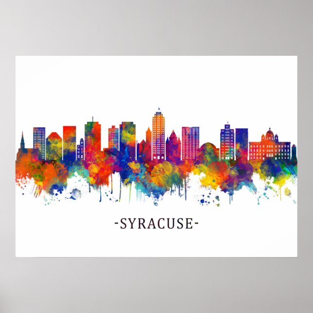Syracuse New York Skyline Poster (Vorne)