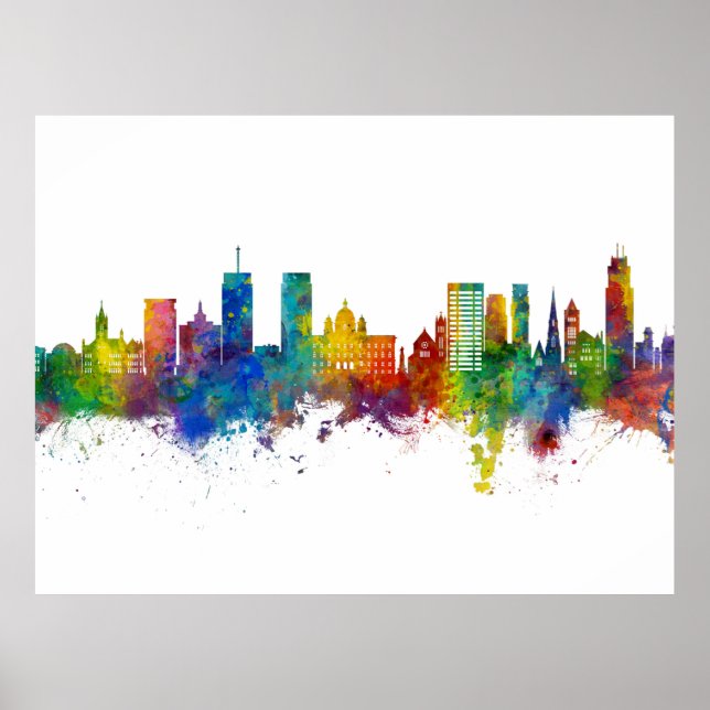 Syracuse New York Skyline Poster (Vorne)