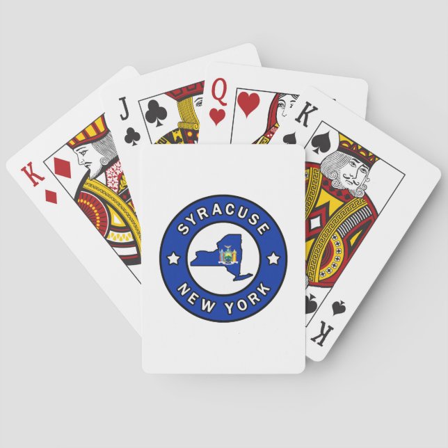 Syracuse New York Spielkarten (Rückseite)