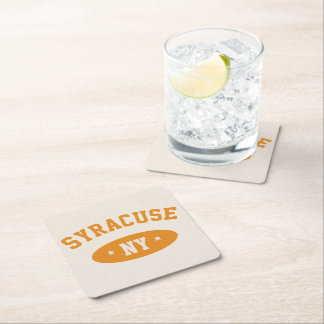 Syracuse, NY Retro Athletic-Style Paper Coasters Rechteckiger Pappuntersetzer