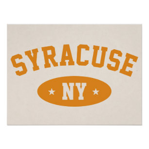 Syracuse NY Vintage-Varsity-Style Hochschulplakat Poster