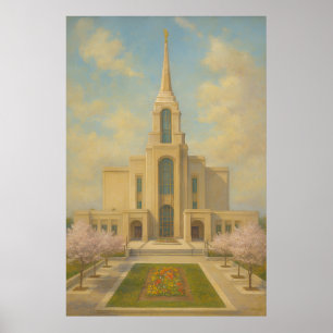 Syracuse Utah Temple Painting™ LDS Wall Art Poster
