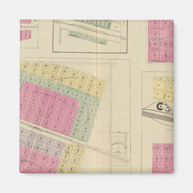 Syrakus, Coolidge, Hudson, Loco, Kansas Magnet (Vorne)