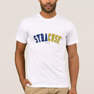 Syrakus in den New- YorkStaatsflaggenfarben T-Shirt