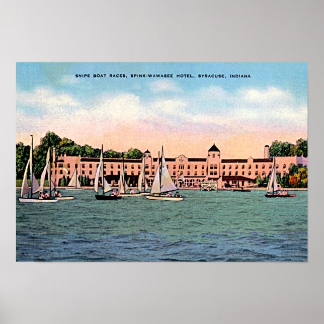 Syrakus, Indiana Spink Hotel am Wawasee Poster (Vorne)