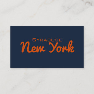 Syrakus, New York Business Card Visitenkarte