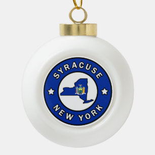 Syrakus New York Keramik Kugel-Ornament