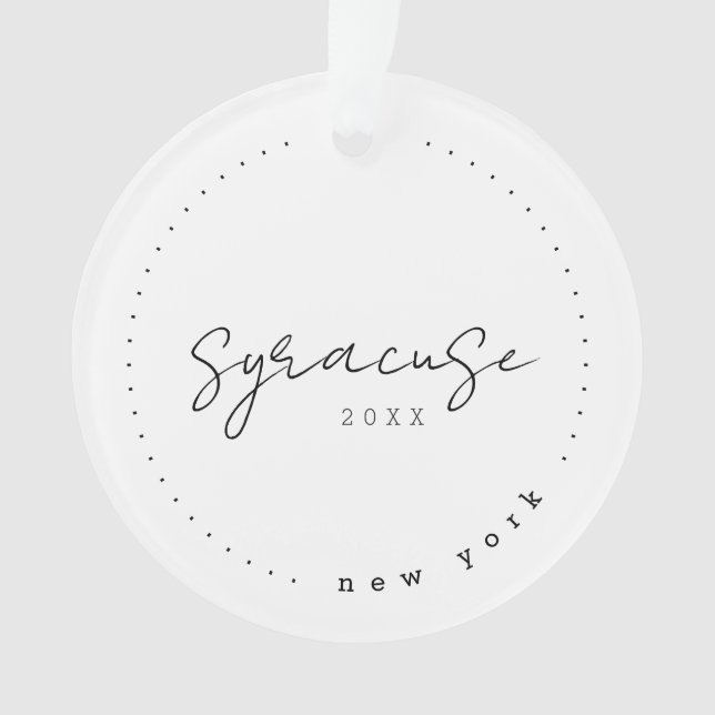 Syrakus, New York NY Travel United Staaten Ornament (Vorderseite)