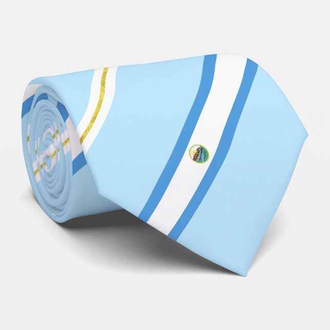 Syrakus (New York) Stadtflagge Neck Tie Krawatte (Gerollt)