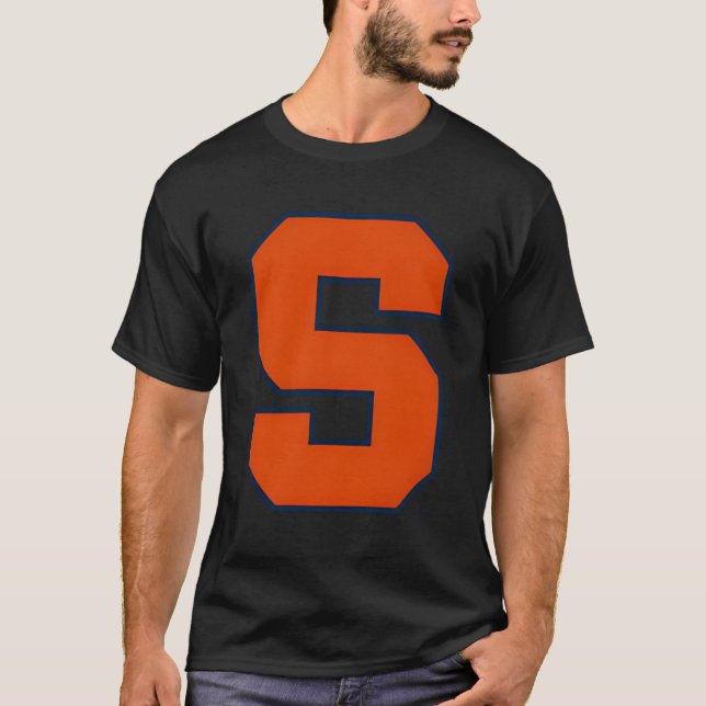 Syrakus Orange Links Brustbild T-Shirt (Vorderseite)