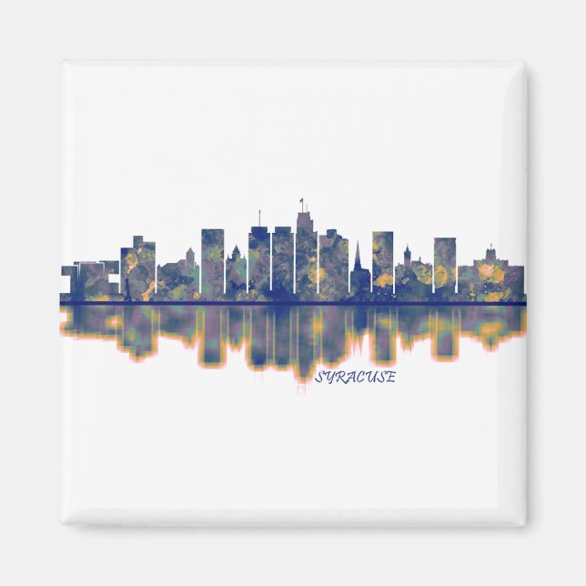 Syrakus USA Skyline Magnet (Vorne)