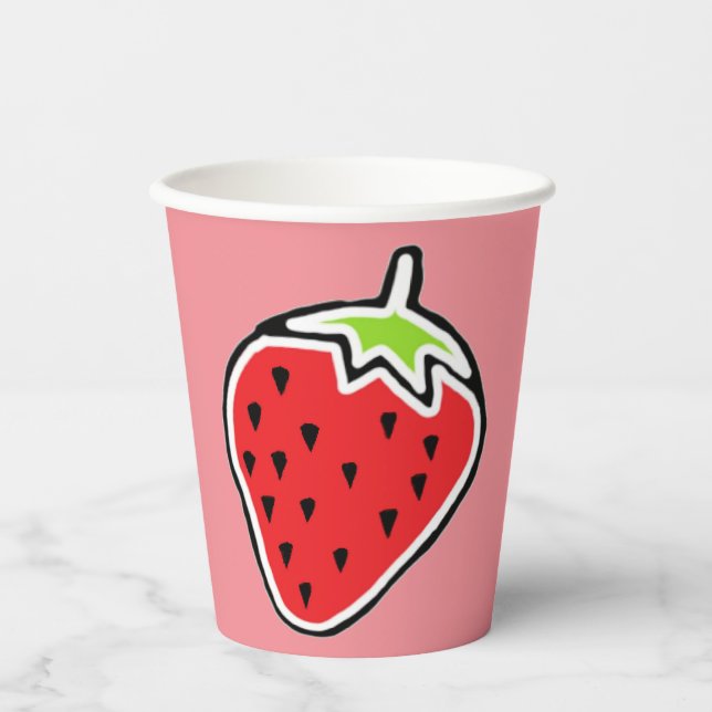 Syrawberry Paper Cup Pappbecher (Vorderseite)