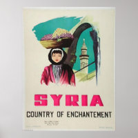 Syria Vintage Travel Poster | Syrischer Tourismus