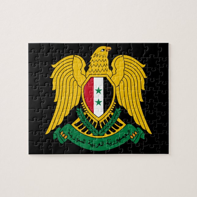 Syria Wappen Puzzle (Horizontal)