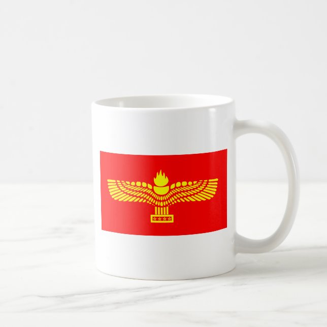Syriac aramäische Leute, Syrien-Flagge Tasse (Rechts)