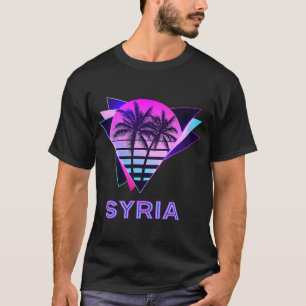 Syrien 80er Palme Retro Vintage Syrisches Souvenir T-Shirt