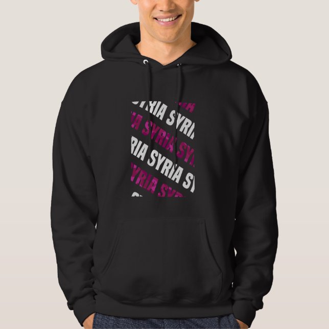 Syrien Camouflage Pattern Pink Camouflage Hoodie (Vorderseite)