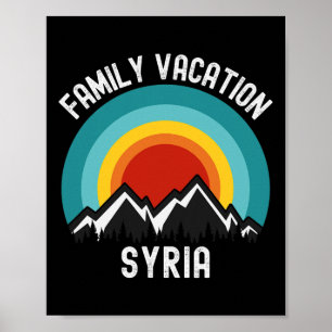 Syrien Familienurlaub Matching Outfit Poster