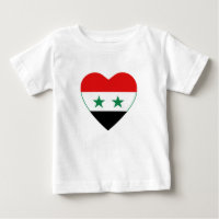 Syrien Flag Herzlicher T - Shirt
