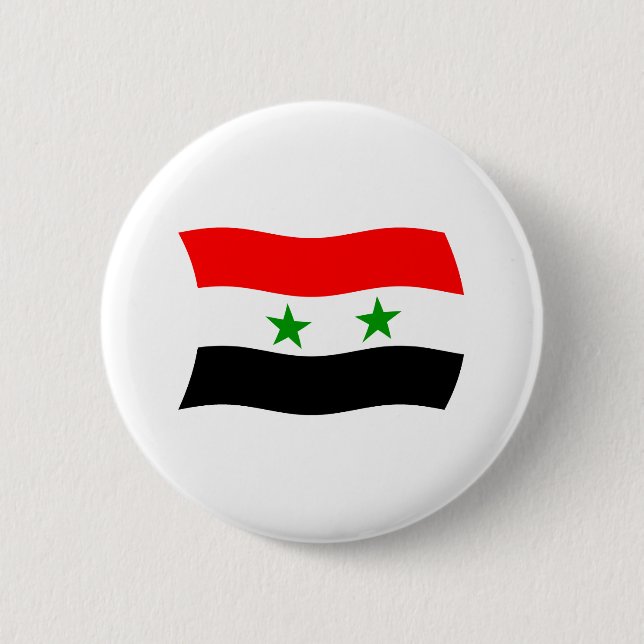 Syrien-Flagge-Button Button (Vorderseite)