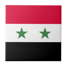 Syrien-Flagge Fliese