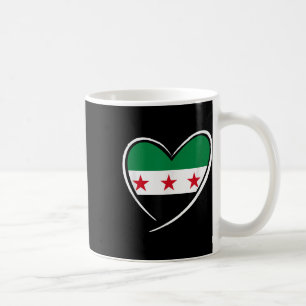 Syrien-Flagge Herz syrische Männer Frauen Kinder J Kaffeetasse