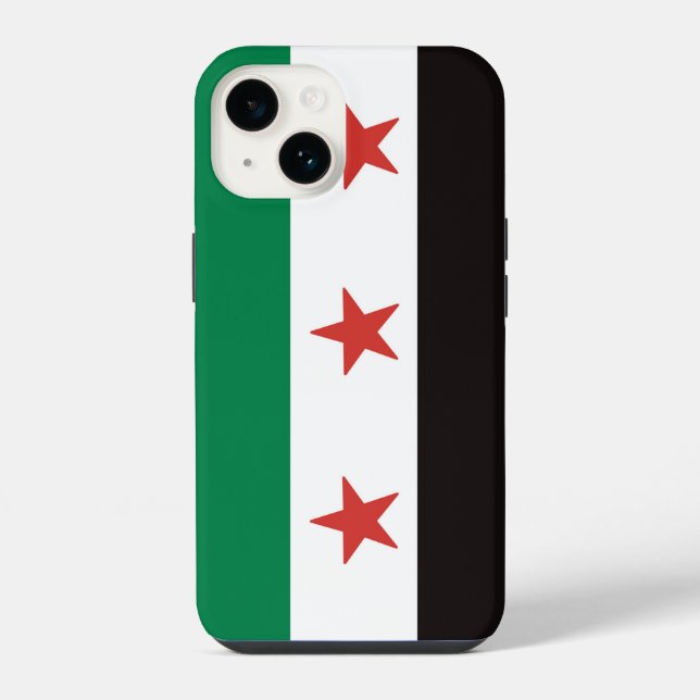 Syrien-Flagge iPhone Hülle (Rückseite)