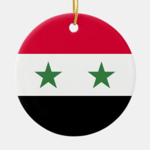 Syrien-Flagge Keramik Ornament