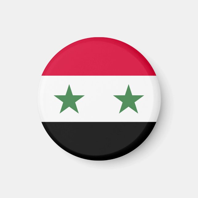 Syrien-Flagge Magnet (Vorne)