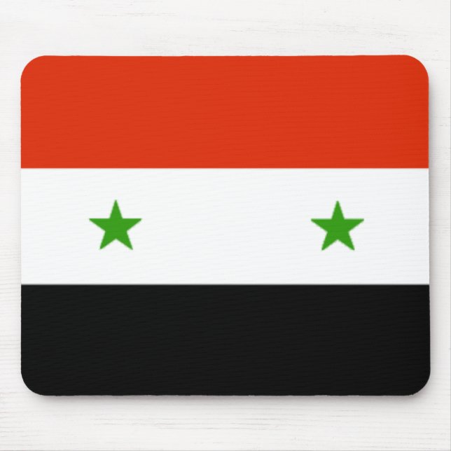 Syrien-Flagge Mousepad (Vorne)