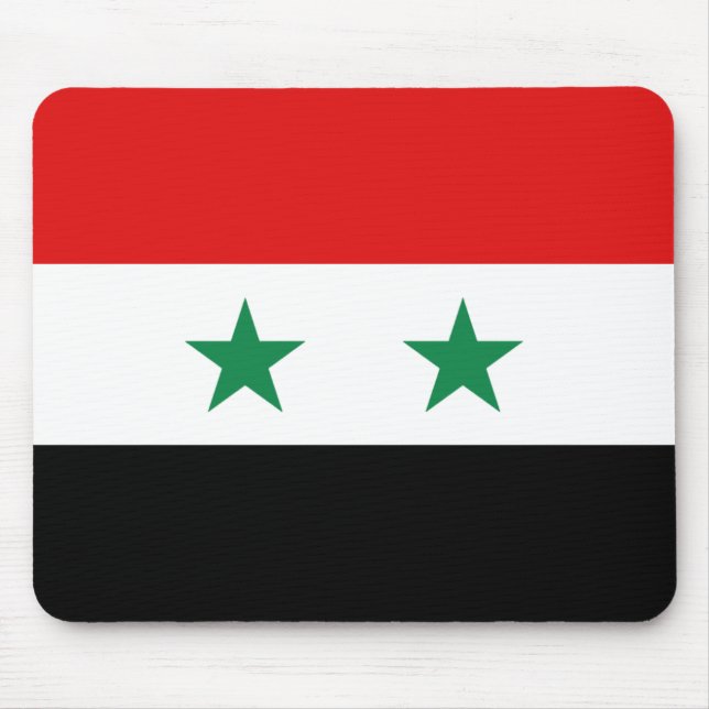 Syrien-Flagge Mousepad (Vorne)