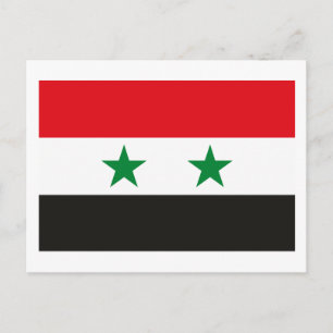 Syrien-Flagge Postkarte