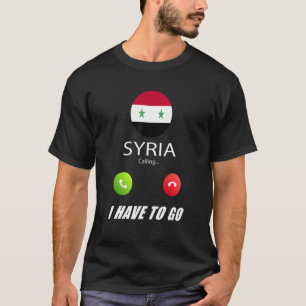 Syrien Flagge Souvenir Syrien ruft an T-Shirt