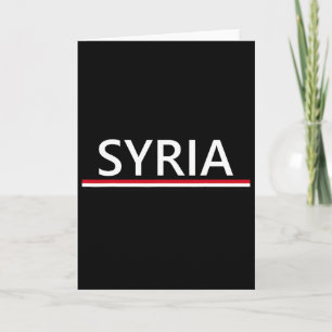 Syrien-Flagge Sport Fußball Trikot Athletik Jersey Karte
