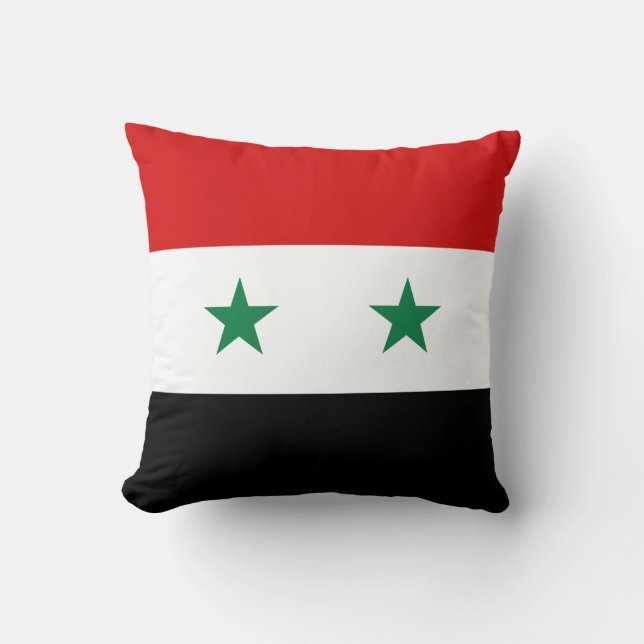 Syrien-Flagge x Flaggenkissen Kissen (Vorderseite)