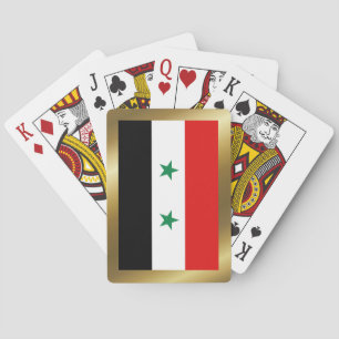 Syrien-Flaggen Spielkarten