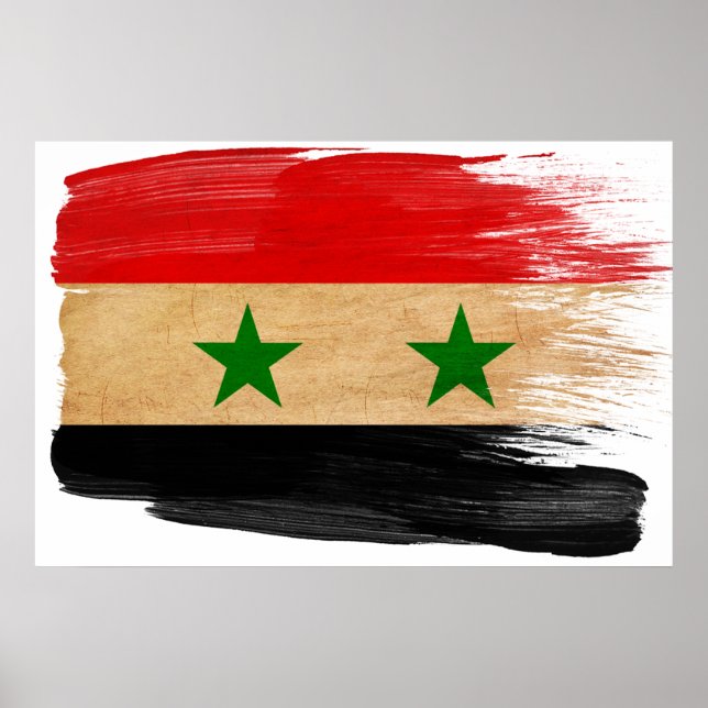 Syrien-Flaggenposter Poster (Vorne)