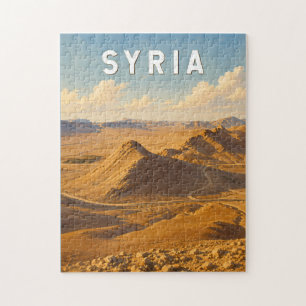 Syrien Illustration Reise Kunst Vintage Puzzle