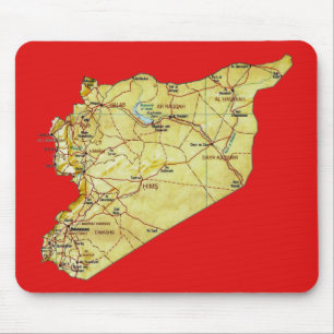 Syrien Map Mousepad