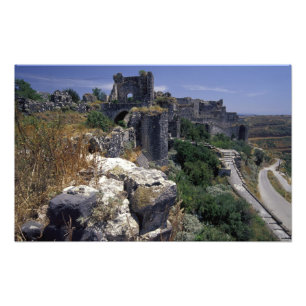 Syrien, Marqab-Burg, Kreuzritterburg gelegen Fotodruck