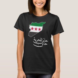 Syrien: Syrien kartografiert die Fahne "Freie Syri T-Shirt